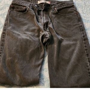 Levi's Men's 505 Relaxed Fit Black Jeans